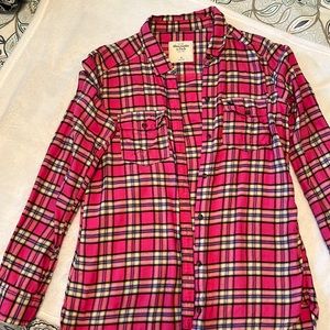 Abercrombie & Fitch Long Sleeve Flannel Shirt